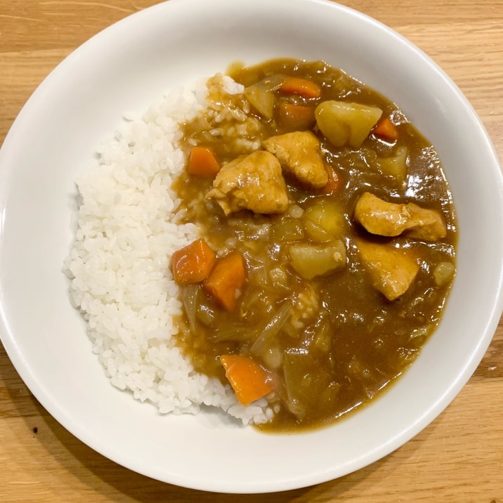 ストウブで☆鶏むね肉のカレーライス